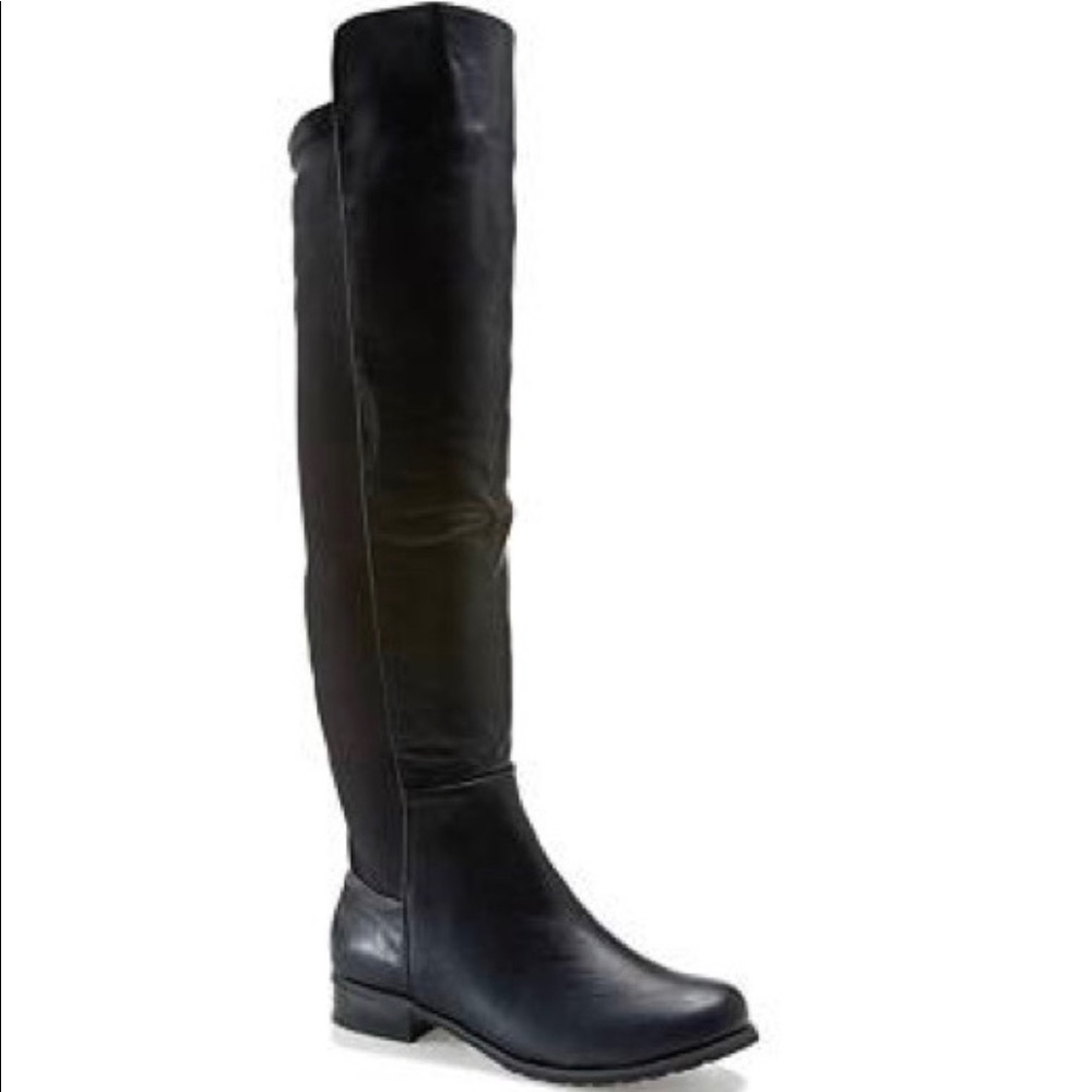 Wanted Shoes Over the Knee Black boots 7